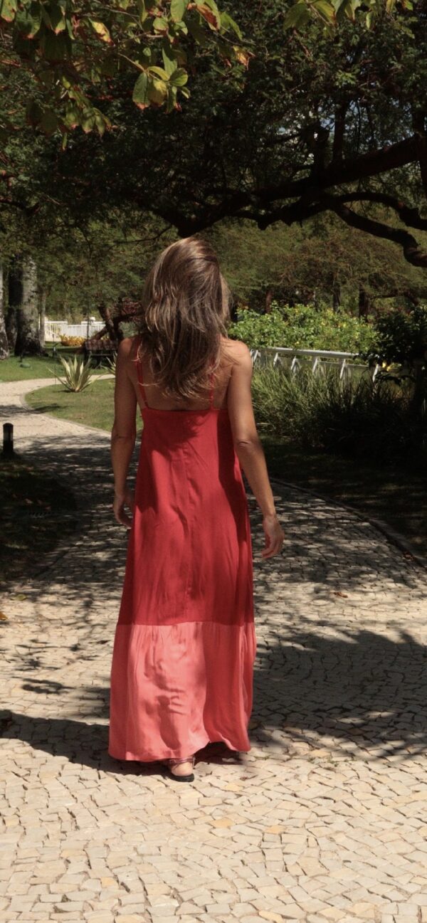 Vestido Longo Bicolor - Imagem 2